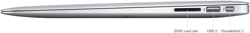 Apple Macbook Air 7 2 (A1466 2017) Core i5 1.8GHz, 13Inch, 8GB, 128GB SSD, 1.5GB VRAM, ENG Arabic KB, Silver (Renewed)