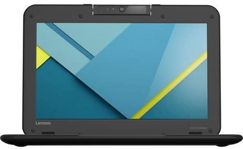 Lenovo N23 11.6" Chromebook, Intel Celeron N3050 1.60 GHz, 4GB RAM, 16GB SSD Drive, Chrome OS, Eng KB - Black (Renewed)