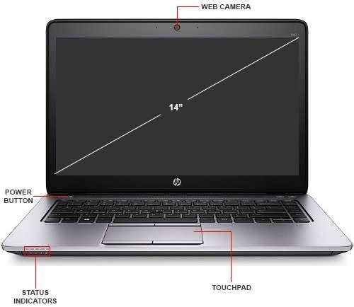 HP EliteBook 840 G1 14-inch Ultrabook (Intel Core i5 4th Gen, 8GB Memory, 256 GB SSD, WiFi, WebCam, Windows 10 Professional 64-bit) (Renewed)