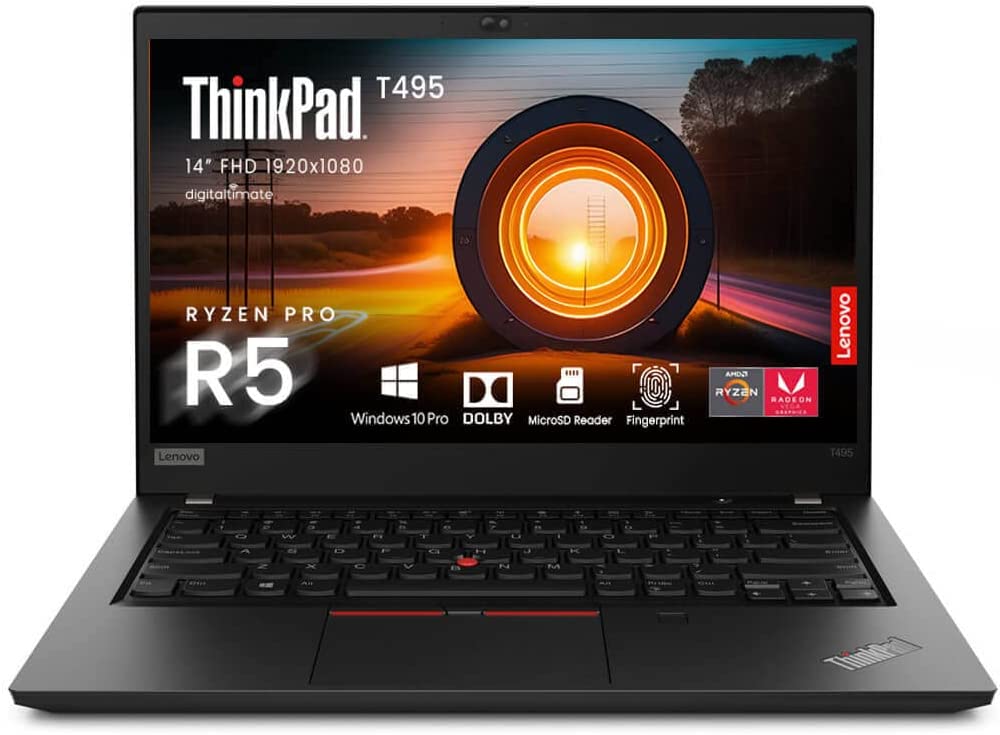 Lenovo Thinkpad T495 Powerfull 14 Bussiness laptop With Graphics, Ryzen 5 Pro 3500, 16GB DDR4 Ram, 256GB NVme SSD - Renewed