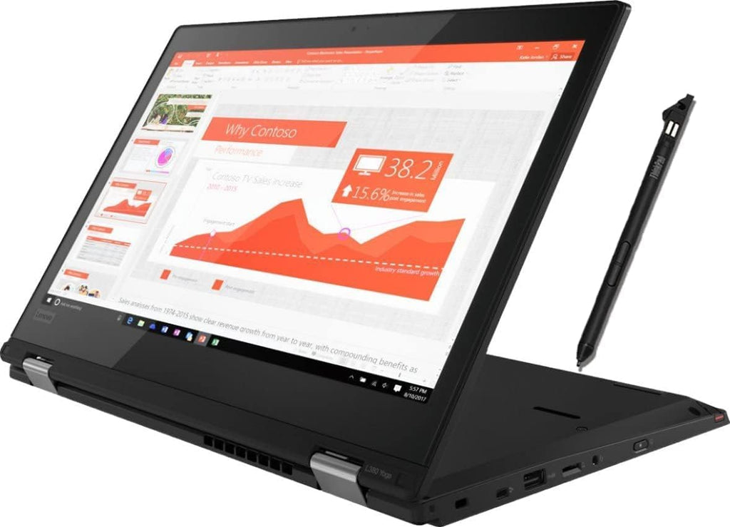 Lenovo ThinkPad L380 Yoga 2-in-1 Laptop, 13.3" FHD Touchscreen, Intel Core i5-8250U, 8GB RAM, 256GB SSD, Fingerprint Reader, Backlit Keyboard