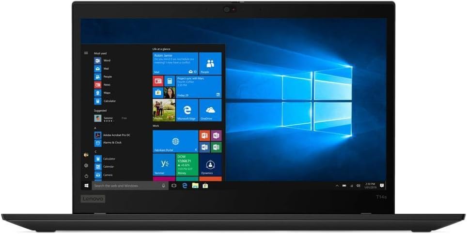 Lenovo ThinkPad T14 Gen 1 14" Notebook - Full HD - 1920 x 1080 - Intel Core i5 (10th Gen) i5-10310U 1.60 GHz - 8 GB RAM - 256 GB SSD - Windows 10 Pro