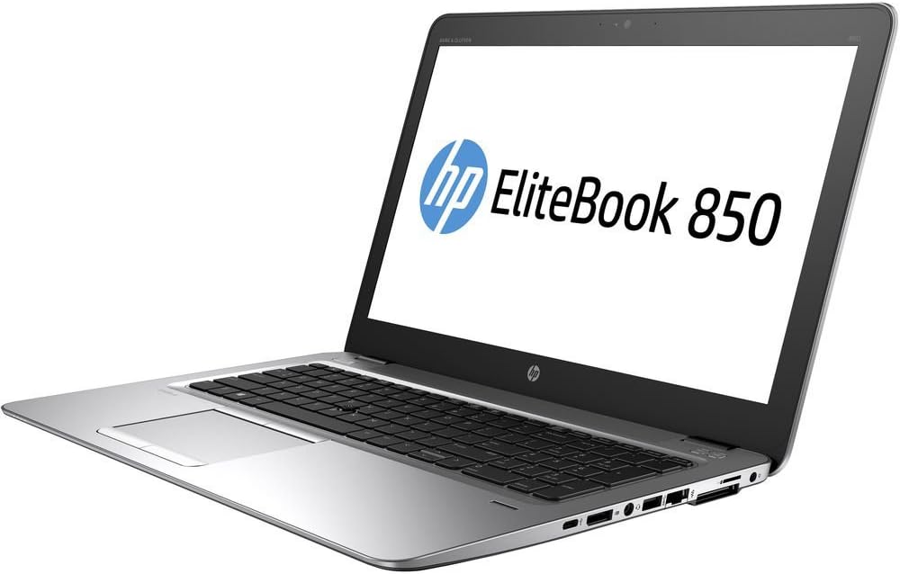 HP Elitebook 850 G4 15.6" Notebook, Windows, Intel Core i7-7500U 2.7 GHz, 8 GB RAM, 256 GB SSD , Silver (Renewed)