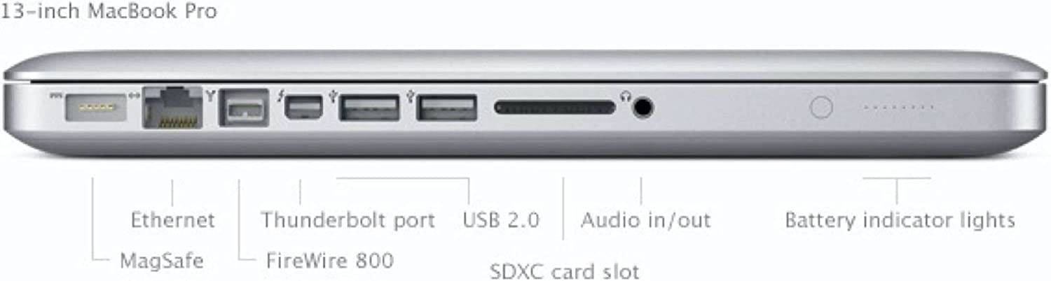 Apple MacBook Pro 11.1 (A1502 Mid-2014) Core i5 2.6GHz, 13 inch Retina, 4GB RAM, 256GB SSD , 1.5GB VRAM, ENG KB - Silver (Renewed)