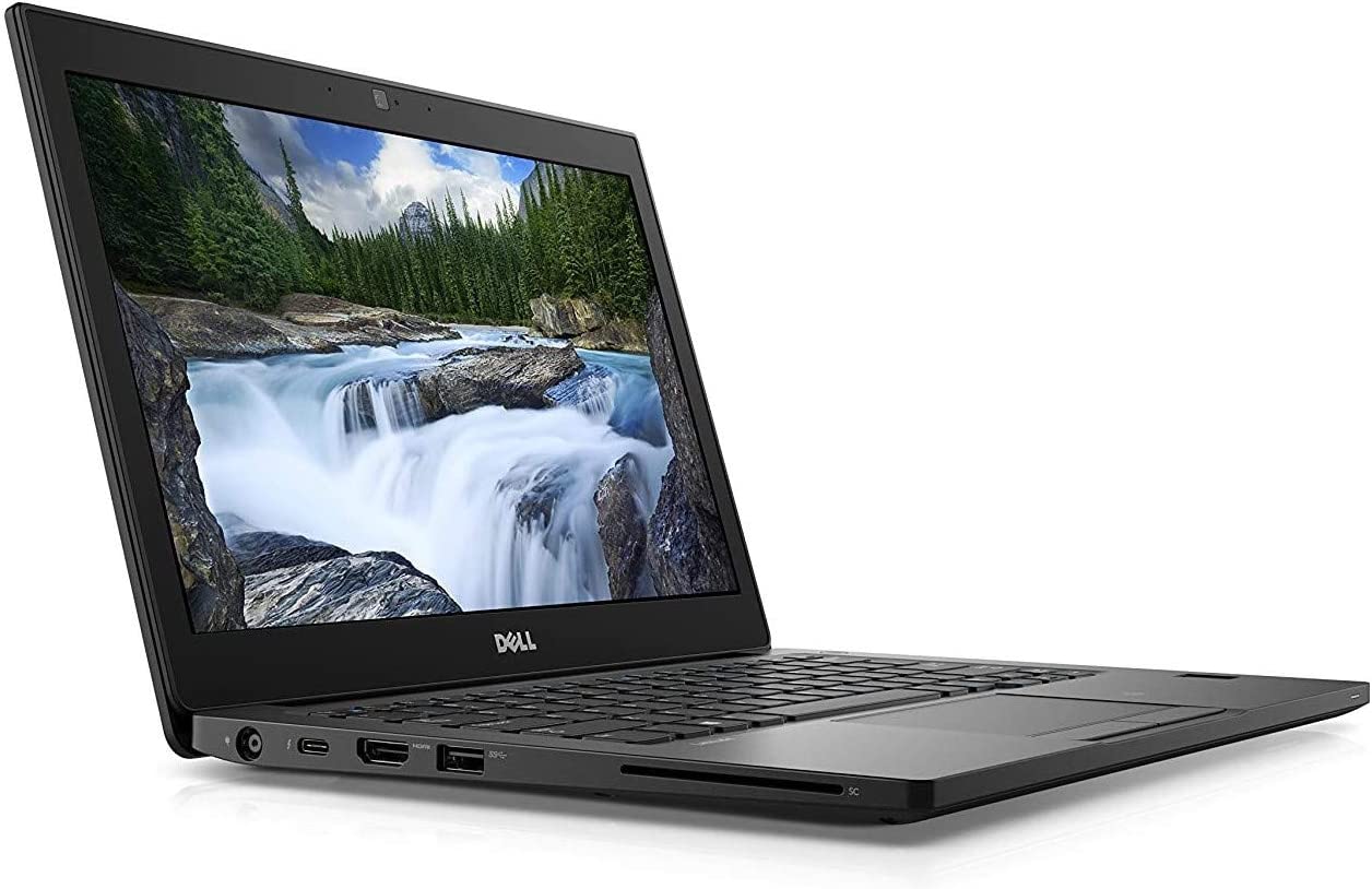 Dell Latitude 7290, Core i5-8th Gen, 8GB RAM, 256GB SSD, 12.3", HDMI, Camera, WiFi, Card Reader, Backlit KB, Black (Renewed)