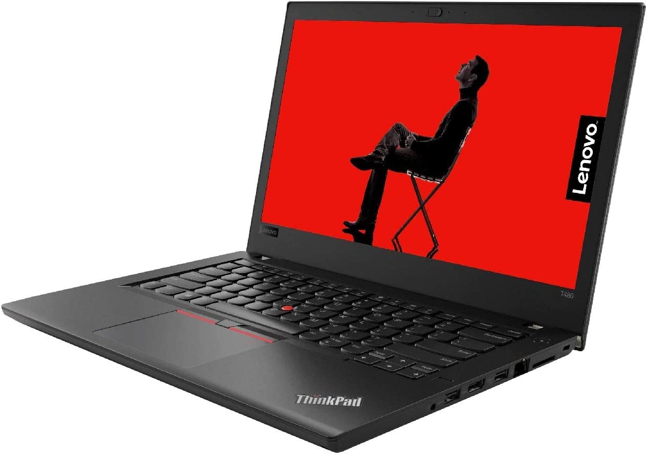 Lenovo ThinkPad T480s UltraBook , Intel Core i5-7th Gen , 14-inch FHD Screen , 12GB RAM , 512GB SSD , Windows10 Pro , ENG KB - Black - Renewed