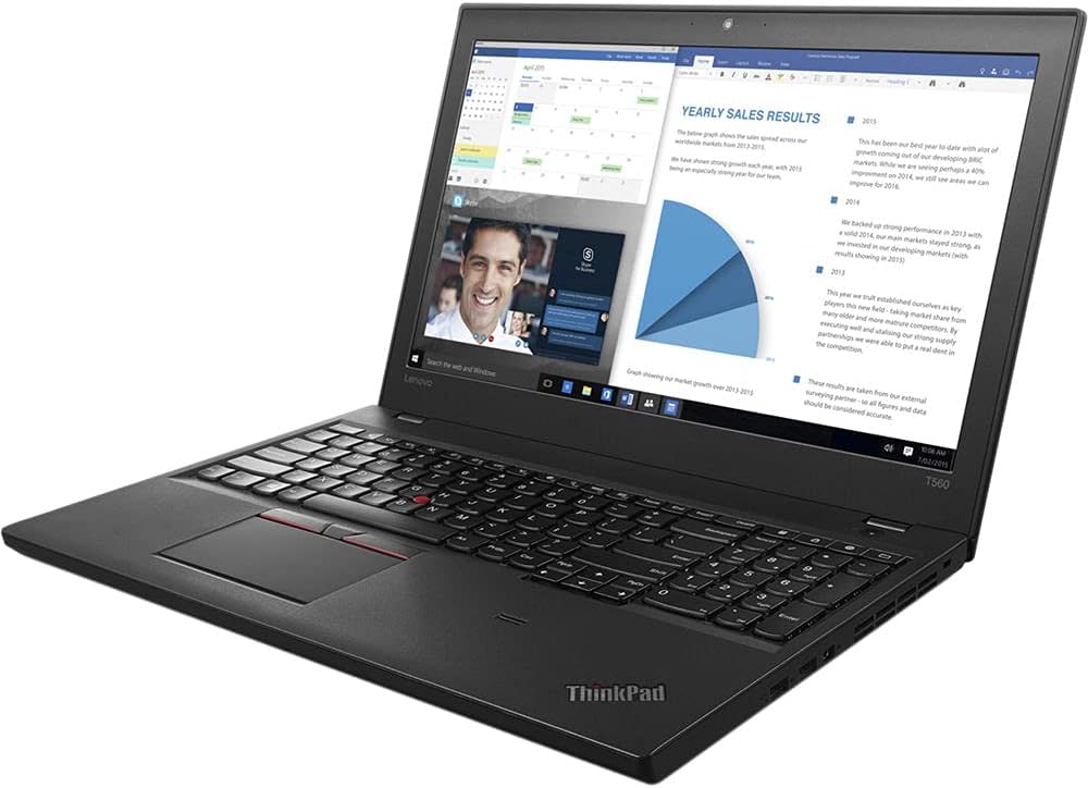 Lenovo ThinkPad T560 Notebook Laptop 15.6 FHD Display/Intel Core i5-6200U up tp 2.8Ghz / 8GB RAM / 256GB SSD/Windows 10 Pro (Renewed)