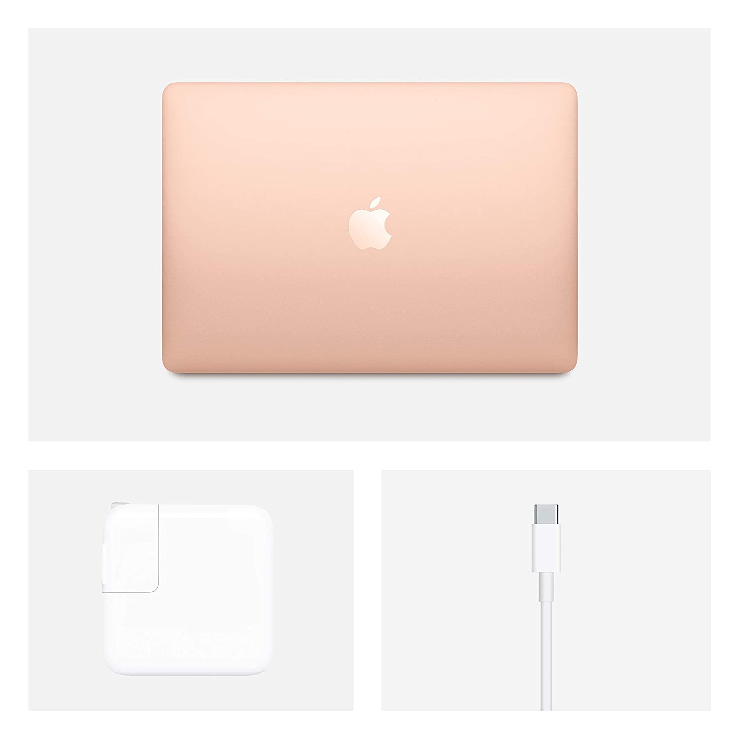 Apple Macbook Air 9.1 A2179(13-Inch, 2020 ) Intel Core i3, 1.1GHz, 8GB RAM, 256GB SSD,ENG-KB - Rose Gold (Renewed)