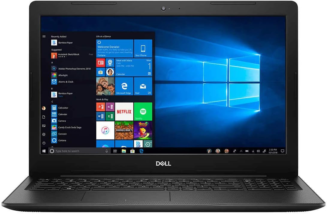 Dell Inspiron 15 3593 Laptop 10th Gen Intel Quad Core i5-1035G1 Turbo to 3.60 GHz 15.6'' inch 16GB DDR4 RAM 512GB SSD