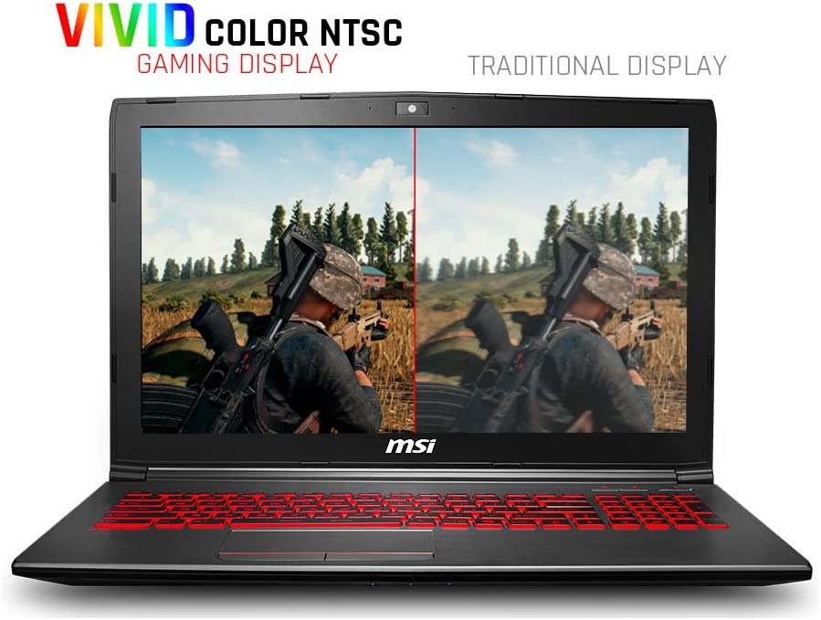 MSI GV62 8RD 15.6" Thin and Light Gaming Laptop - GeForce GTX 1050Ti 4GB -Core i5-8th Gen - 16GB DDR4 - 512GB SSD - Renewed