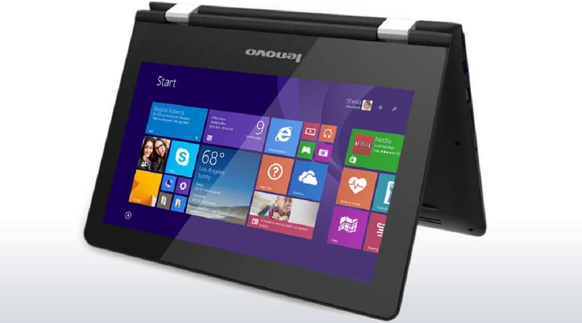 Lenovo Yoga 300 2-In-1 Laptop With 11.6-Inch Display, Celeron N3060 Processor/2GB RAM/32GB eMMC - Renewed