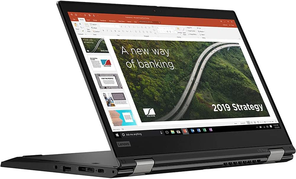 Lenovo - ThinkPad L13 Yoga 2-in-1 13.3" Touch-Screen Laptop - Intel Core i5-1021U - 8GB Memory - 256GB SSD - Black