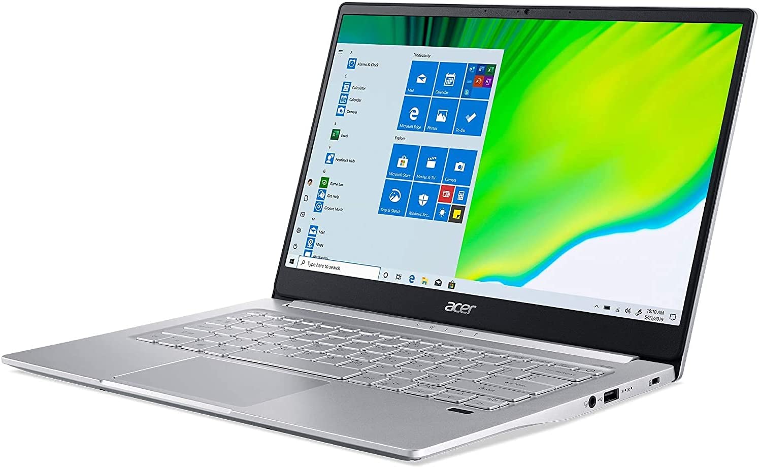 Acer Swift 3 14" (11th Gen) Core i7, 8GB Ram 512GB SSD (SF314-511-707M) Intel Iris Xe Graphics Silver Windows 11 Home (Renewed)