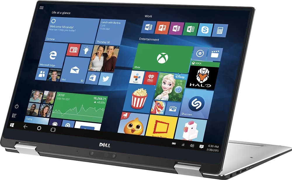 Dell XPS x360 13 9365 2-in-1-13.3in FHD Touch - i7-7Y75-8GB Ram - 256GB SSD - Silver (Renewed)