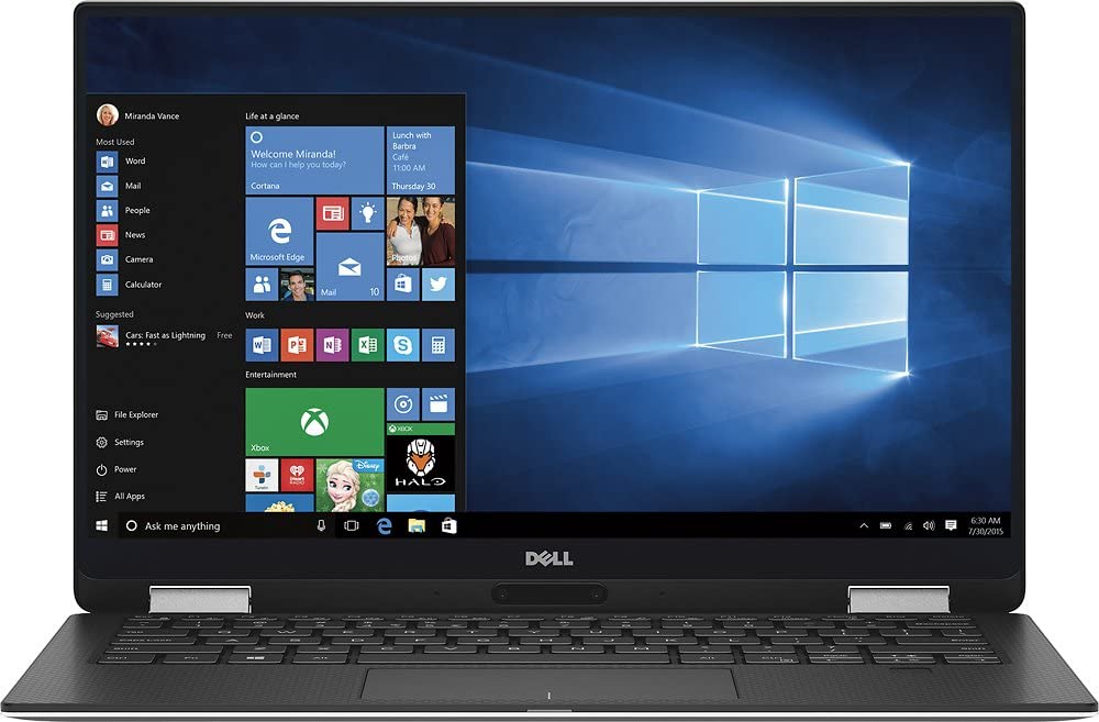 Dell XPS x360 13 9365 2-in-1-13.3in FHD Touch - i7-7Y75-8GB Ram - 256GB SSD - Silver (Renewed)