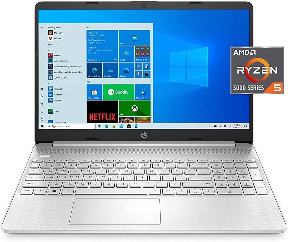 HP 15-EF2126 AMD Ryzen™ 5 5500U, 512GB SSD , 16GB Ram ,15.6" Inches (1920x1080), Win10 Spruce Blue FP Reader