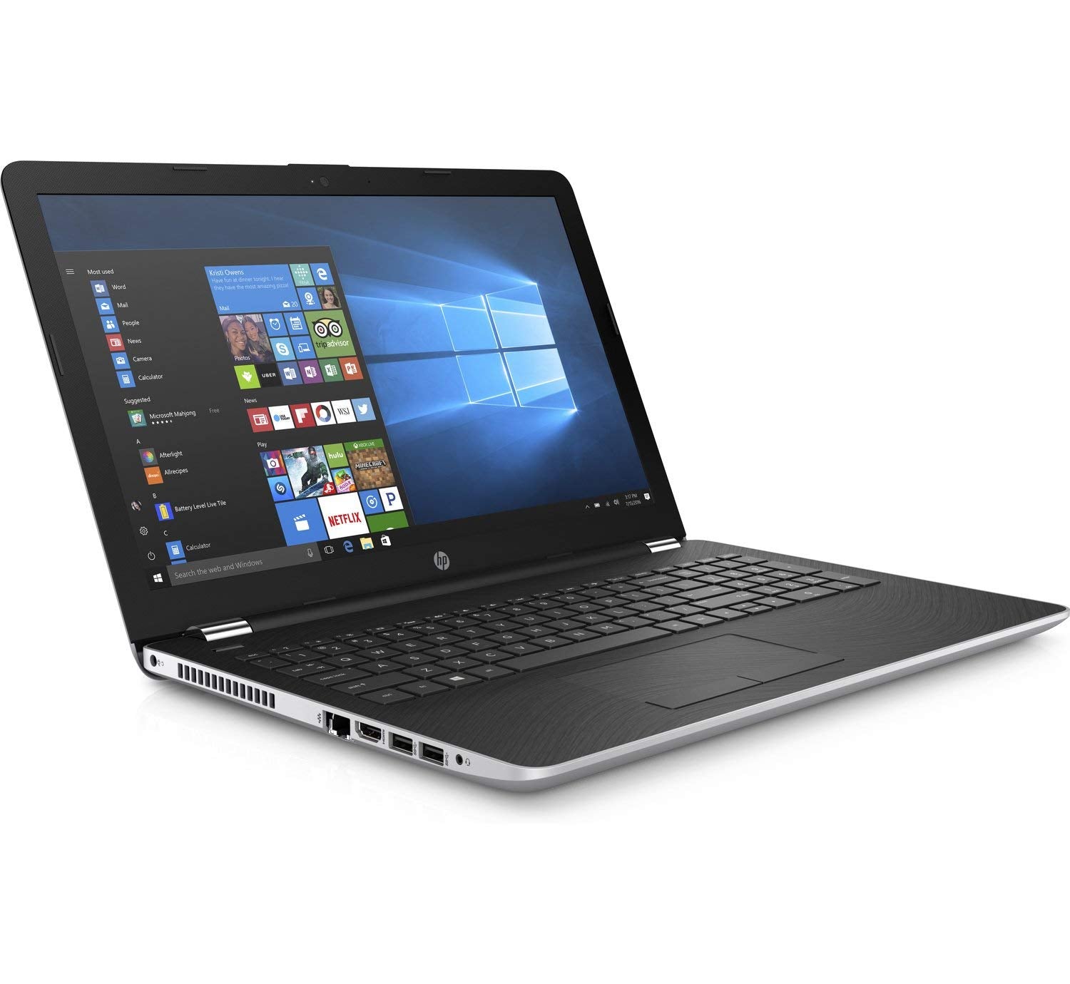 HP 15 Intel Core i3 6th Gen 15.6 inch FHD Laptop (8GB RAM/256GB SSD/Windows 10 Home/MS Office/Natural Silver/2.1 Kg), BS637TU