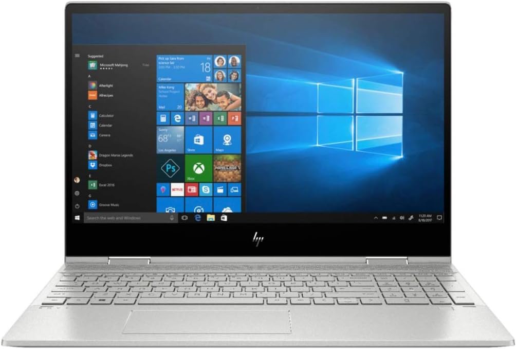 HP Envy x360 Convertible 15.6-inch Full HD Touchscreen, 10th gen Intel Core i7-10510U, 16 GB DDR4 Memory, 512 GB PCIe NVMe SSD, Natural Silver