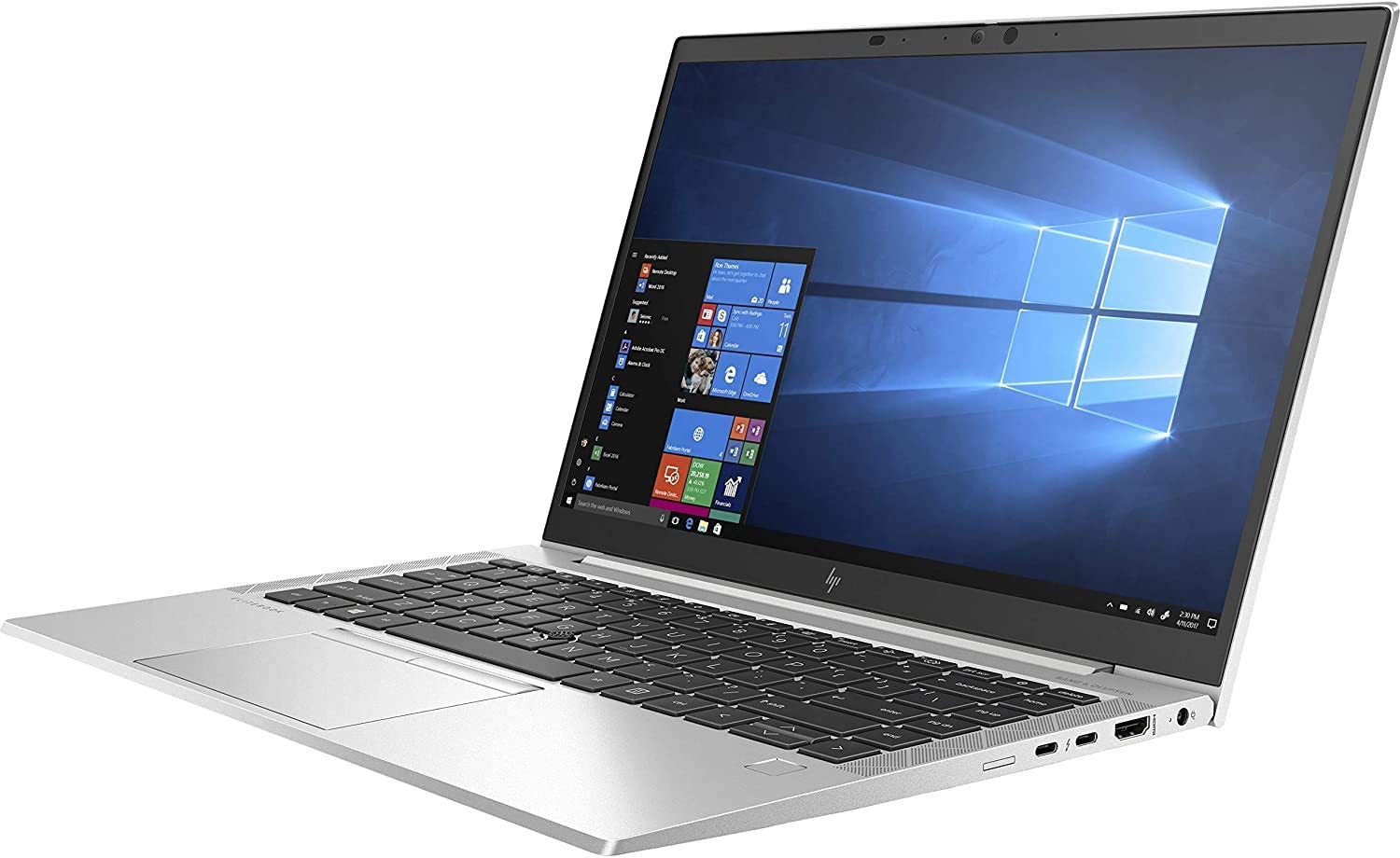 Hp EliteBook 840 G7 Laptop with 14 inch Display, Intel Core i5, 10th Gen Laptop with 14 inch Display, Intel Core i5, 10th Gen, 8GB RAM, 256 GB SSD, Intel UHD Graphics, Windows 10 Pro-Silver (Renewed)