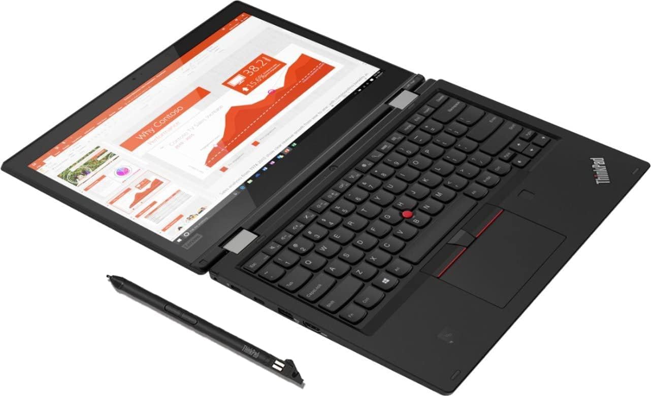 Lenovo ThinkPad L380 Yoga 2-in-1 Laptop, 13.3" FHD Touchscreen, Intel Core i5-8250U, 8GB RAM, 256GB SSD, Fingerprint Reader, Backlit Keyboard