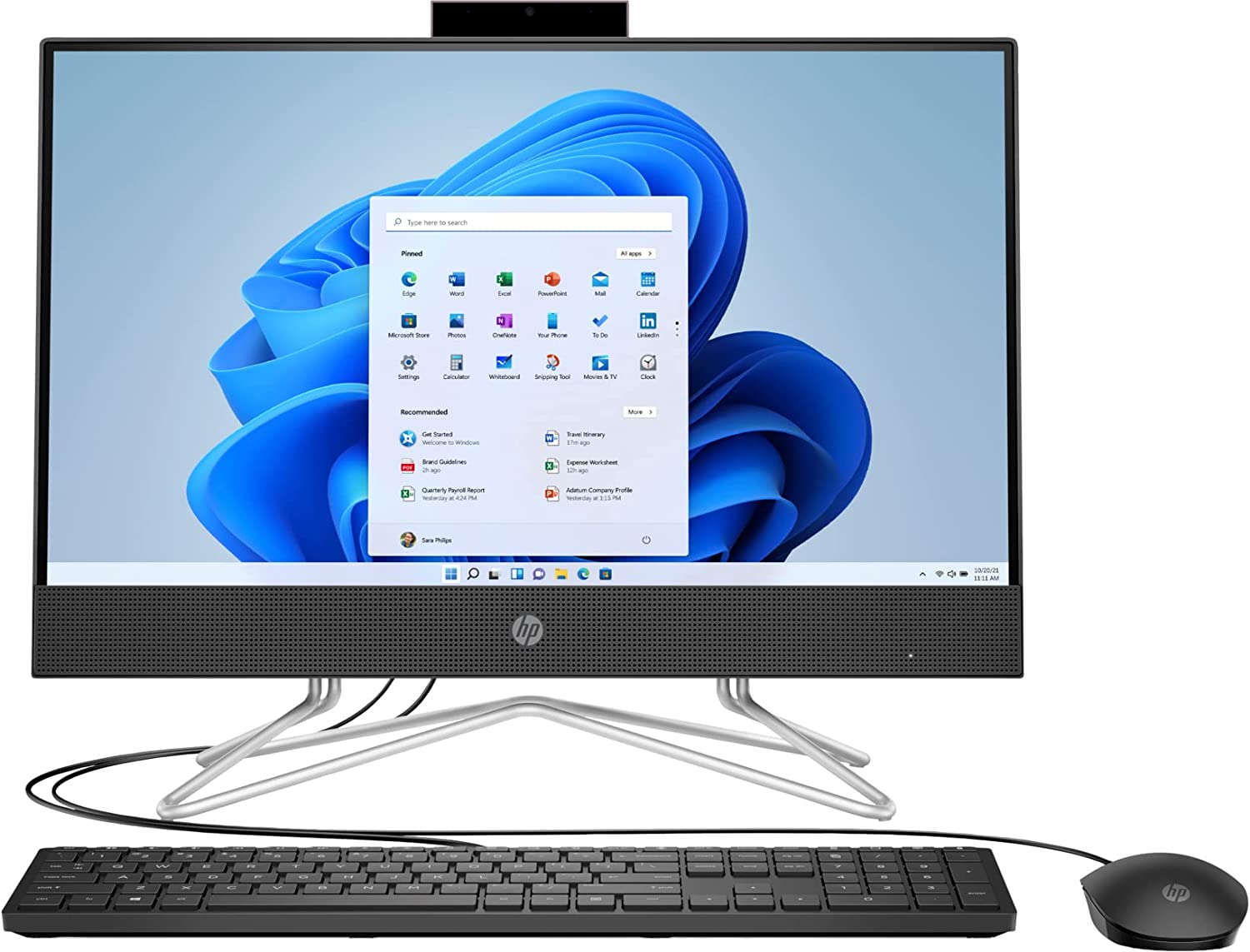 Hp 200 G4 22 All In One Business PC With 21.5-Inch Display, Core i3-10110U Processer/8GB RAM/256GB SSD (Renewed)