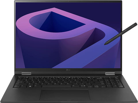 LG Gram (2022) 16T90Q 2-in-1 Touch Laptop, 16" (2560 x 1600) IPS Display, Intel Evo 11th Gen i7 Processor - 16GB LPDDR5 - 2TB NVMe SSD - Renewed used laptop