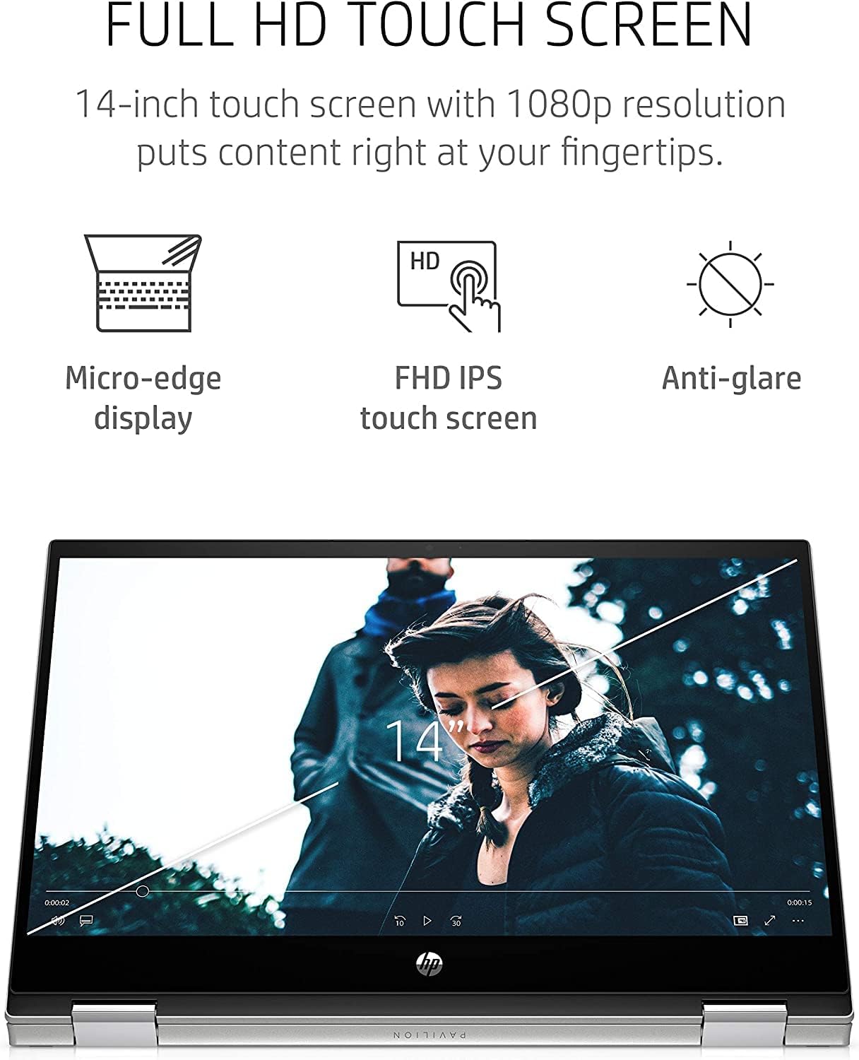 HP Pavilion x360 14-cd0004la 2-in-1 Laptop, 10th Generation Intel