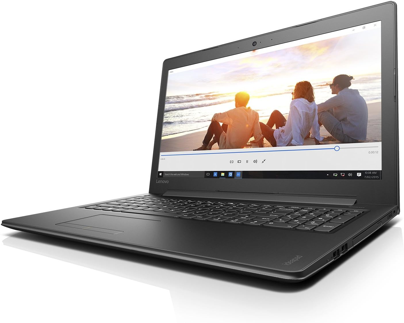 Lenovo Ideapad 310 15.6" Laptop, Black (Intel Core i3-7100U, 8GB Ram, 256 GB SSD, Intel HD Graphics 620, Windows 10) 80TV00BJUS