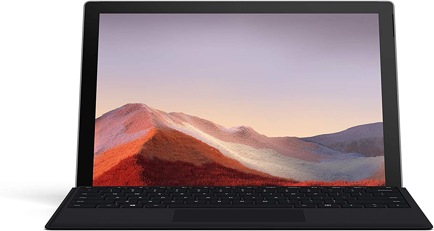Microsoft Surface Pro 7 2-in-1 Laptop, Intel Core i5-10th Generation, 12.3 Inch, 256GB SSD, 16GB RAM, Intel UHD Graphics, Win10, Black - Renewed