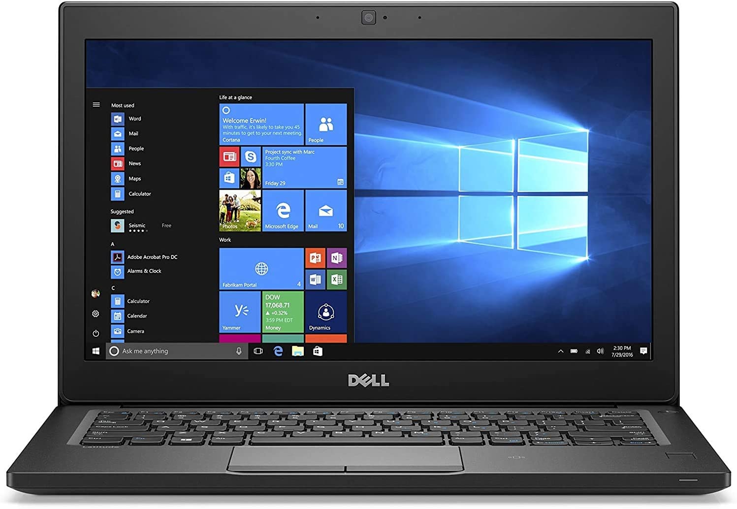 Dell Latitude 7280 12.5 Display Intel Core i7-6th 8GB RAM SSD 256 GB Intel Graphics, (Renewed)