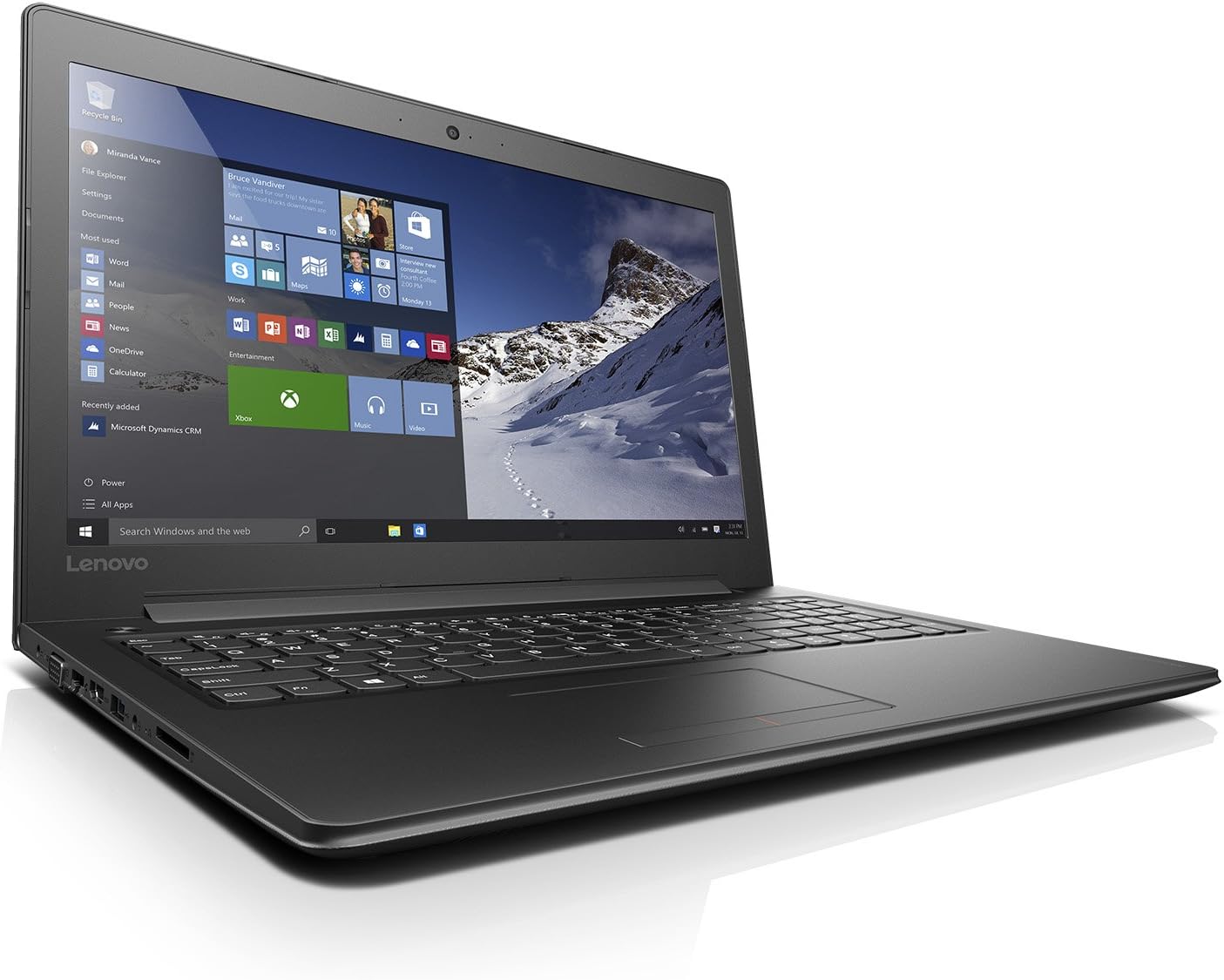 Lenovo Ideapad 310 15.6" Laptop, Black (Intel Core i3-7100U, 8GB Ram, 256 GB SSD, Intel HD Graphics 620, Windows 10) 80TV00BJUS