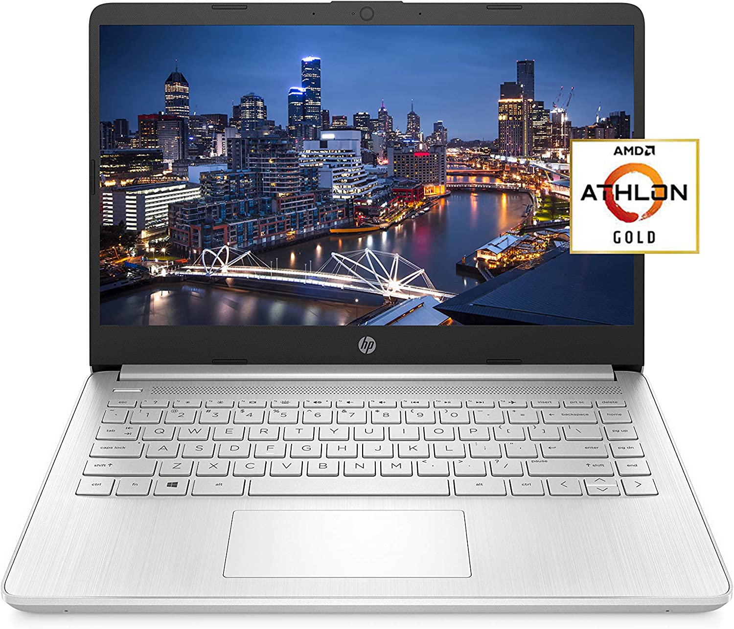 HP 14-DK1020 AMD Athlon™ 3150U 128GB SSD 4GB 14" (1366x768) Win10 Natural Silver (Renewed)