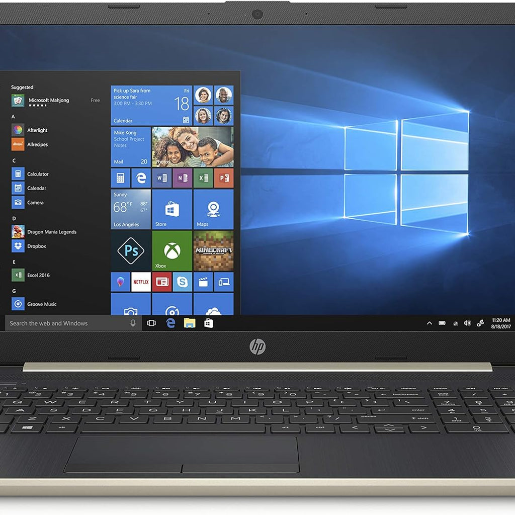 HP 15-dw0006ne Laptop , 15.6 inch FHD , 8th Gen Intel Core i3-8145U , 256GB SSD , 8GB RAM , 8th Gen Intel UHD -Graphics , Windows 10 Home -Renewed