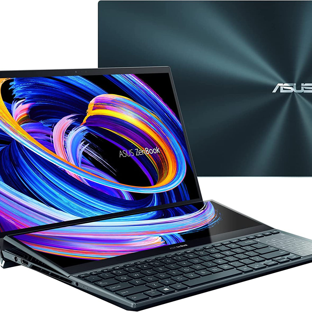 ASUS Zenbook DUO Pro 15 UX582ZM OLED109W, Creator Laptop, i9 12900H, 32GB Ram, 1TB SSD, NV RTX3060, 6GB Graphics (Renewed)