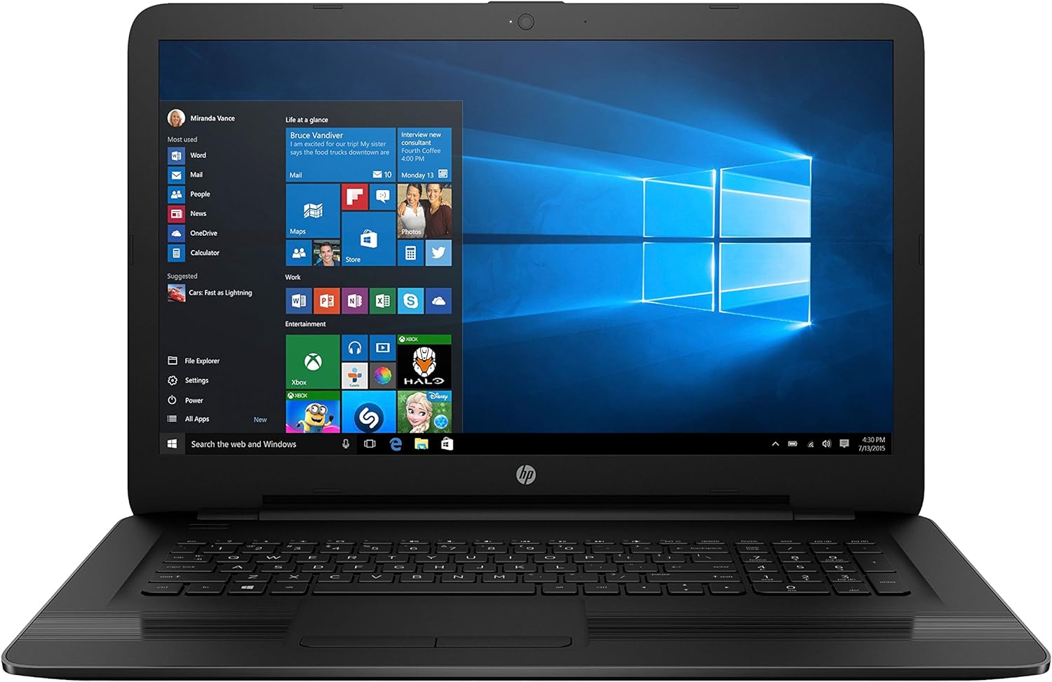 HP 17 x116dx (1BQ14UA) Laptop (Core i5 7th Gen 8 GB RAM , 256 GB SSD , Windows 10) -Renewed