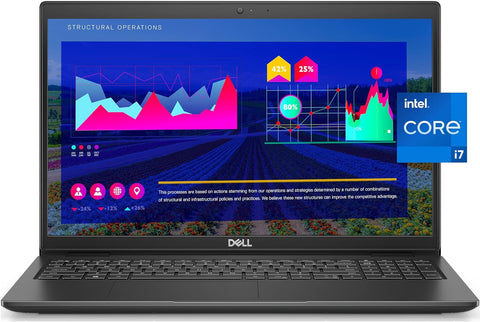 Dell Business Laptop Latitude 3520, 15.6" FHD IPS Backlit Display, i7-1165G7, 16GB RAM, 512GB SSD, Webcam, WiFi 6, USB-C, HDMI, Win 10 Pro