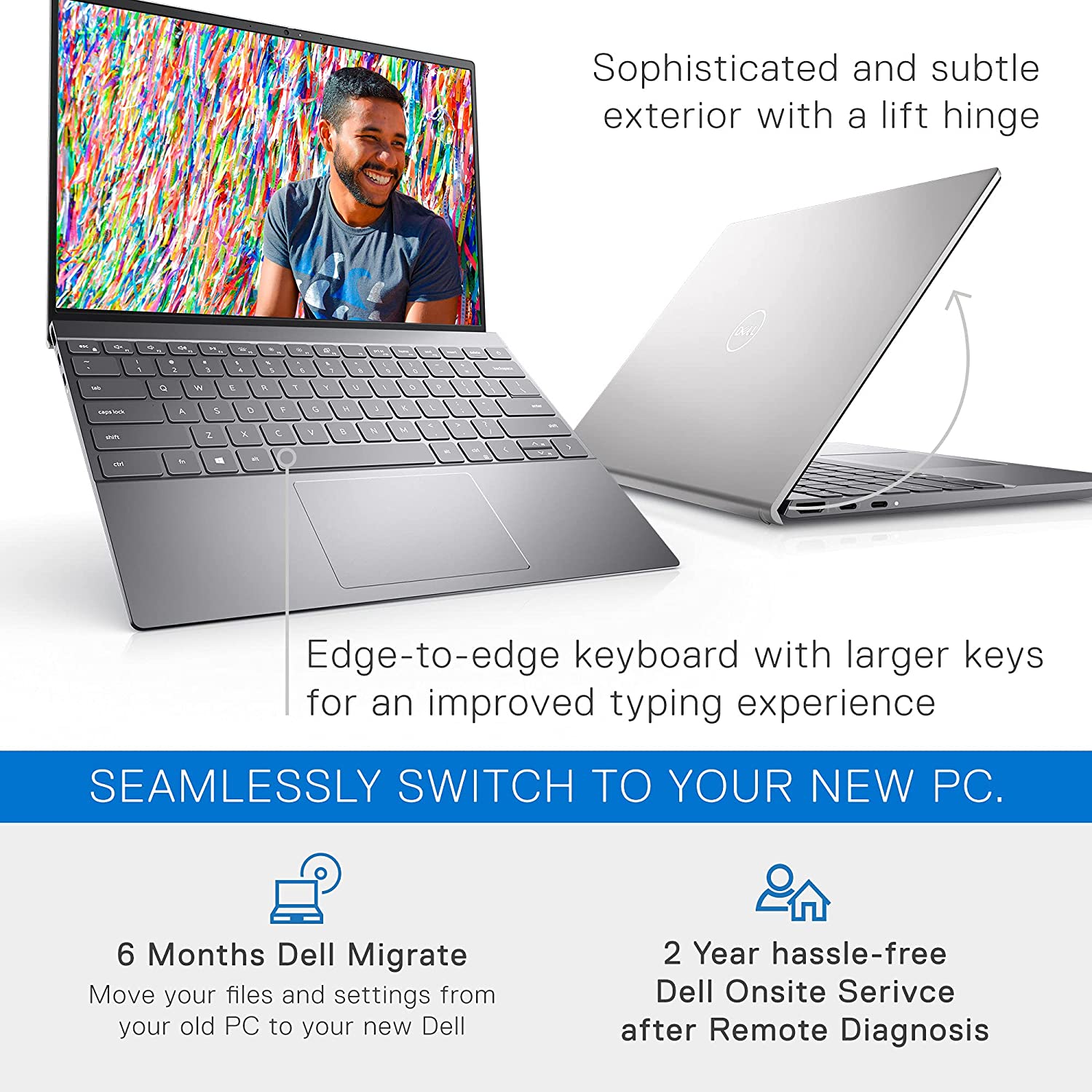 Dell Inspiron 13 5310 Laptop, 11TH Gen Inet Core i7-11390H, 3.40GHZ, 13.3 Inch FHD + blk/fp, 512GB SSD, 16GB Ram, (Renewed)