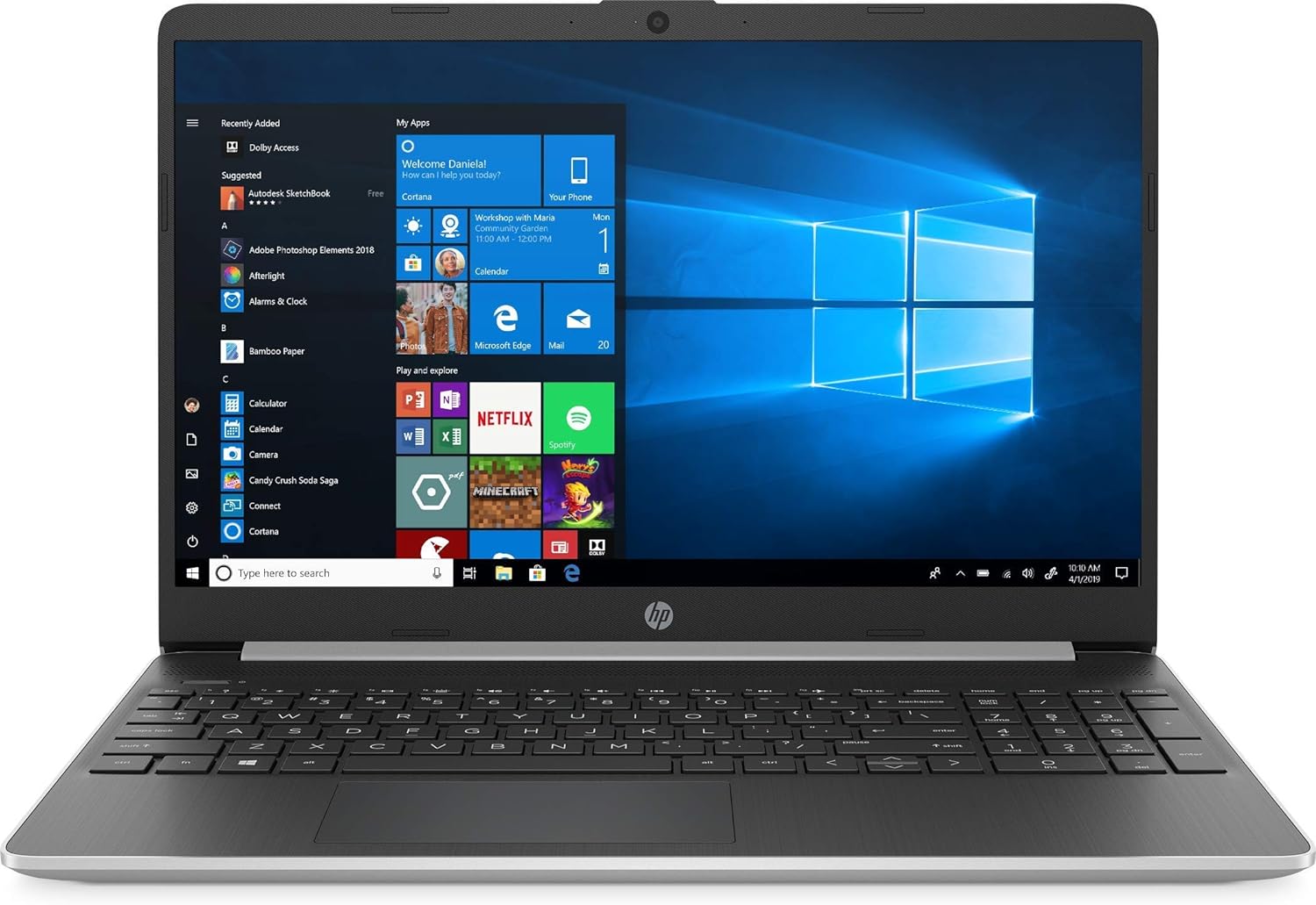 HP 15-dy1751ms Intel Core i7-1035G1 16GB DDR4 RAM ,512GB SSD, 15.6 Touch Screen FHD Display