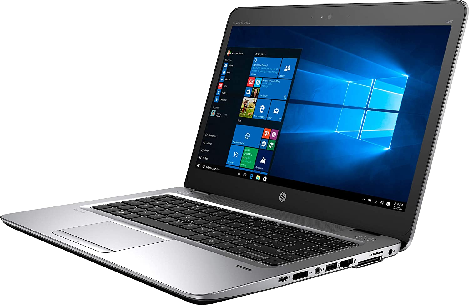 HP Elitebook MT42 Laptop 14" AMD PRO A8-8600B, 8GB RAM DDR4, 256 GB SSD - English KB, Silver