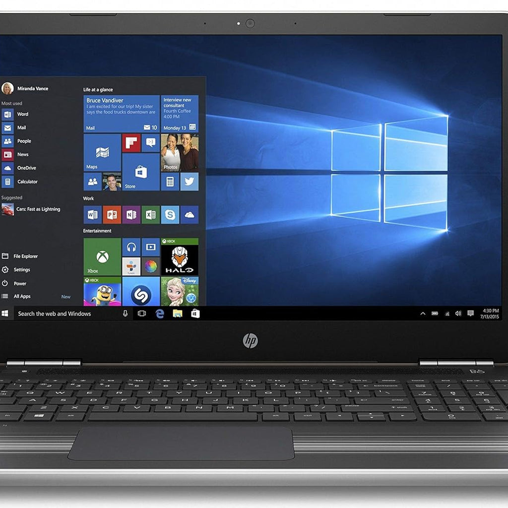 HP Pavilion 15-au620TX 15.6-inch Laptop (Core i5-7200U/8GB Ram/256GB SSD/Windows 10 Home with MS Office/2GB Graphics), Natural Silver (Renewed)