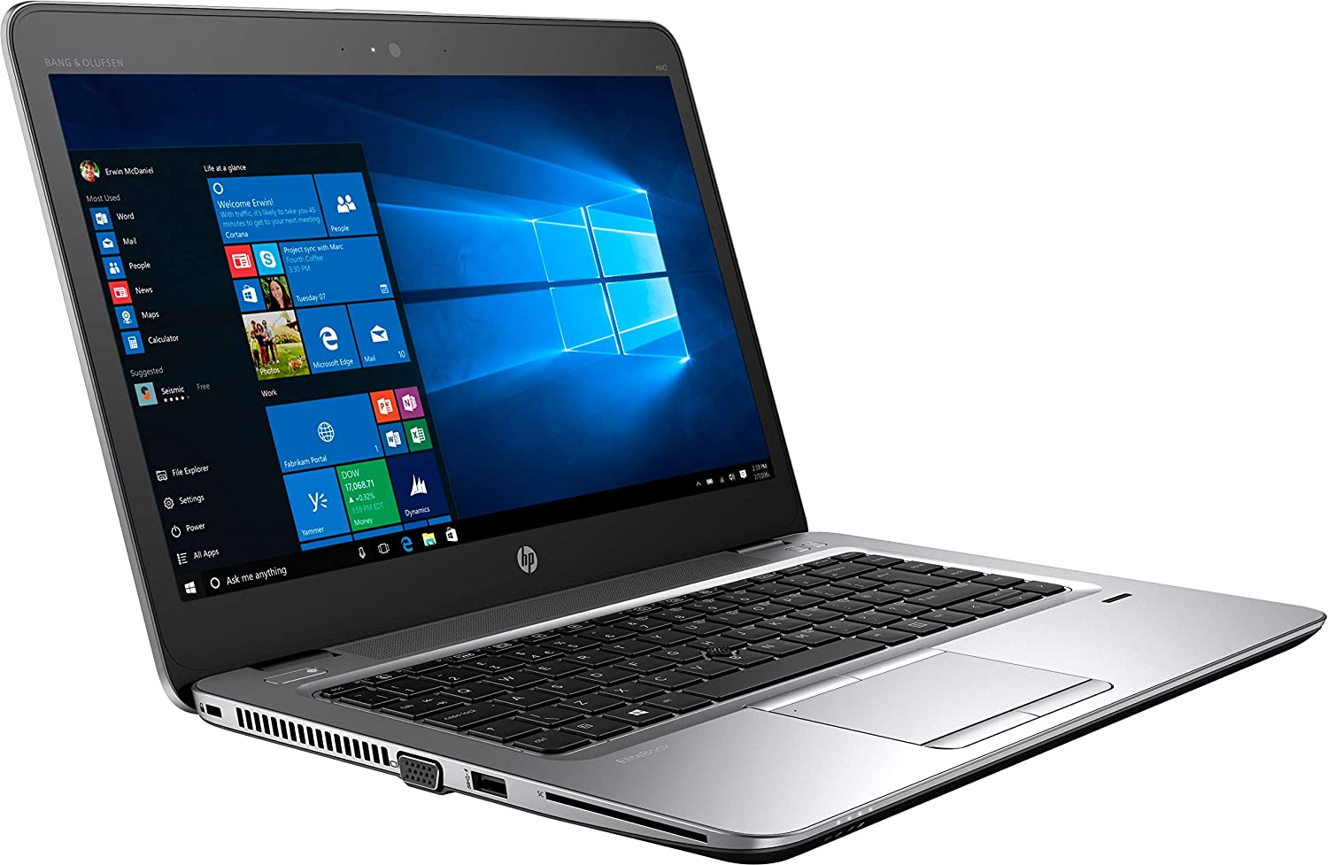 HP Elitebook MT42 Laptop 14" AMD PRO A8-8600B, 8GB RAM DDR4, 256 GB SSD - English KB, Silver