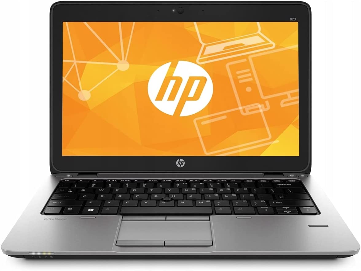 HP EliteBook 820 G2 Business Laptop, Intel Core i5-5300U CPU, 8GB DDR3L RAM, 256GB 512GB SSD Hard, 12.5 inch Display, Windows 10 Pro (Renewed)